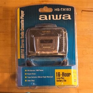 Aiwa HS-TA183 AM/FM Radio Cassette Player And Headphones Sealed NEW